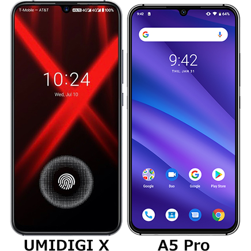 「UMIDIGI X」と「UMIDIGI A5 Pro」の違い - フォトスク