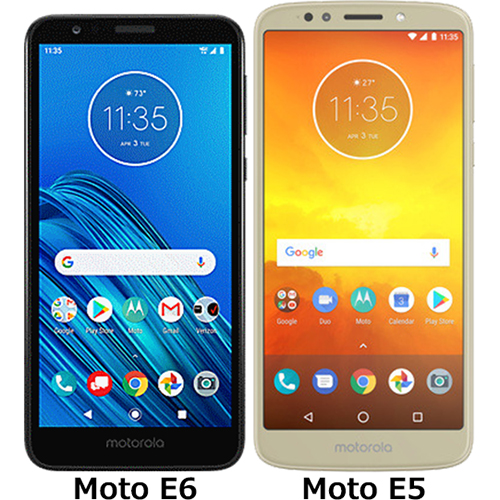 「Moto E6」と「Moto E5」の違い - フォトスク