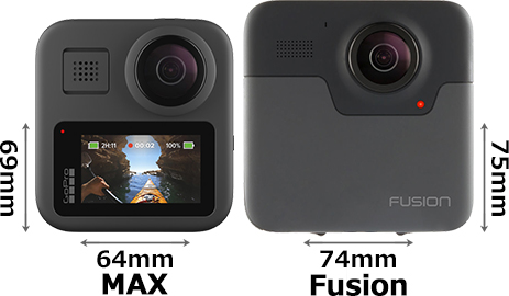 GoPro MAX」と「GoPro Fusion」の違い - フォトスク