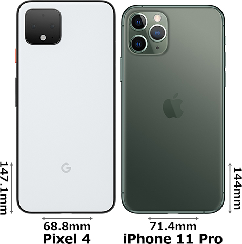 Pixel 4 と Iphone 11 Pro の違い フォトスク