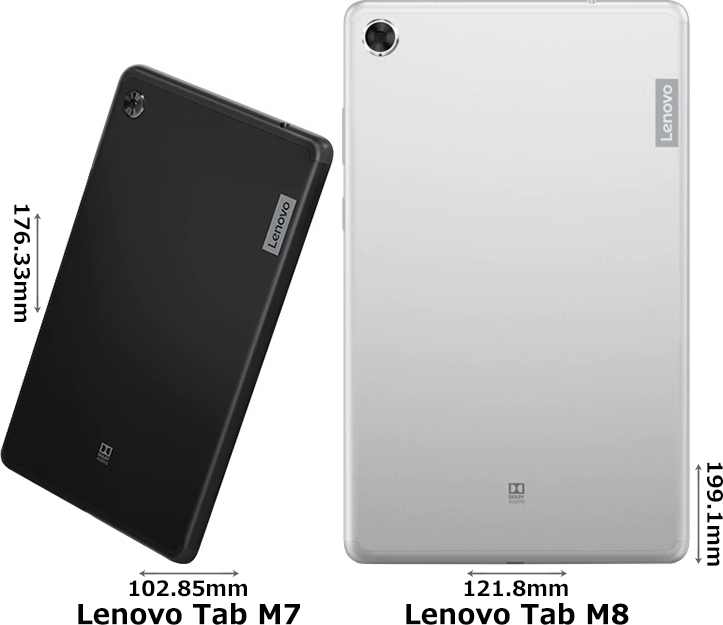 「Lenovo Tab M7」と「Lenovo Tab M8」 2