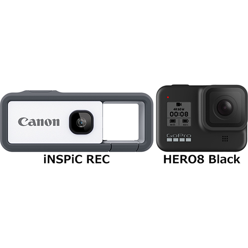 iNSPiC REC」と「GoPro HERO8 Black」の違い - フォトスク