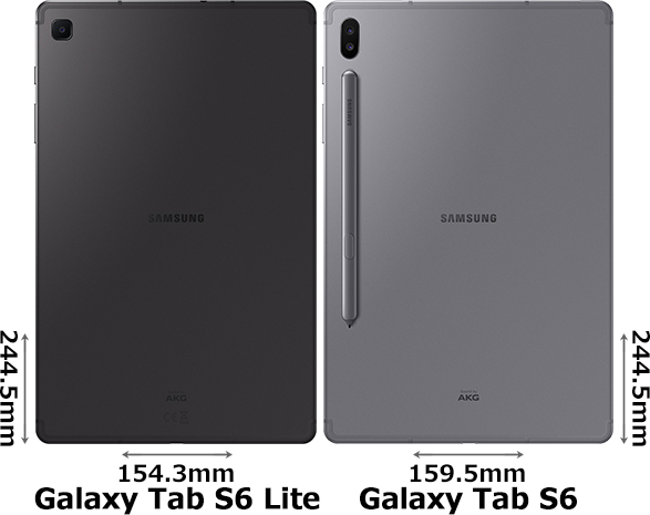 Galaxy Tab S6 Lite」と「Galaxy Tab S6」の違い - フォトスク