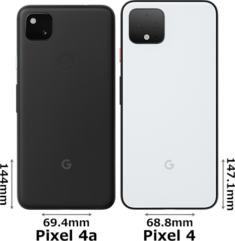 Pixel 4a と Pixel 4 の違い フォトスク