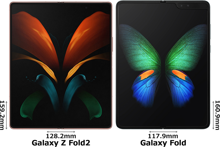 Galaxy Z Fold2」と「Galaxy Fold」の違い - フォトスク