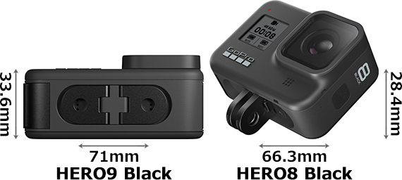 「GoPro HERO9 Black」と「GoPro HERO8 Black」の違い - フォトスク
