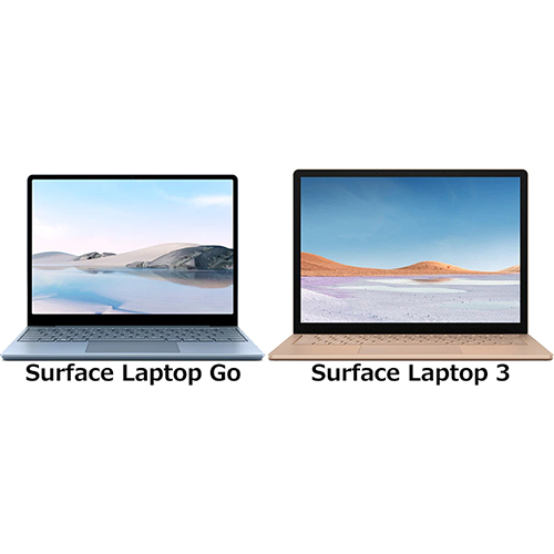 Surface Laptop Go と Surface Laptop 3 の違い フォトスク