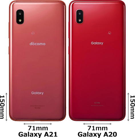 「Galaxy A21」と「Galaxy A20」 2