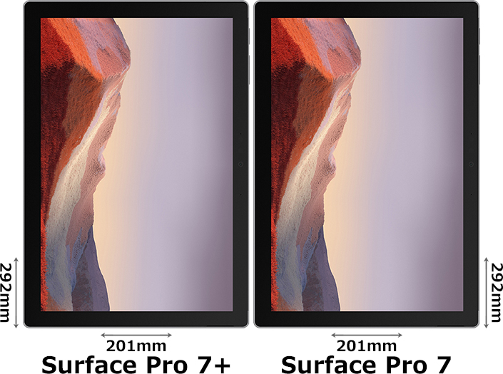 「Surface Pro 7＋」と「Surface Pro 7」 1