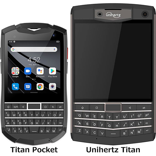 「Unihertz Titan Pocket」と「Unihertz Titan」の違い - フォトスク