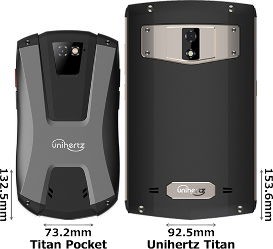 Unihertz Titan Pocket」と「Unihertz Titan」の違い - フォトスク