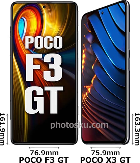 「POCO F3 GT」と「POCO X3 GT」 1