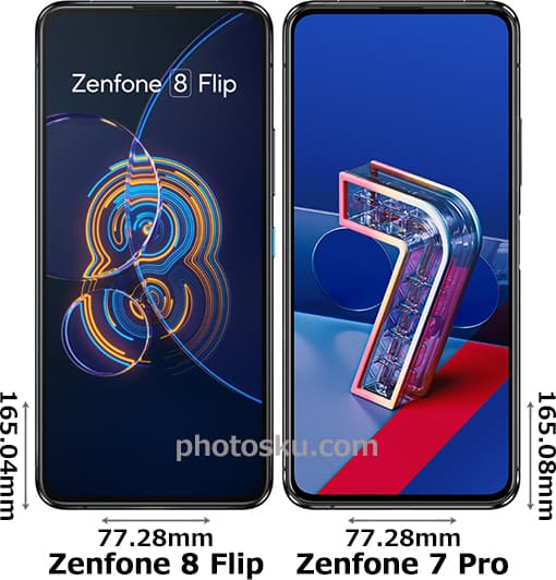 「Zenfone 8 Flip」と「Zenfone 7 Pro」 1