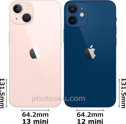 「iPhone 13 mini」と「iPhone 12 mini」 2