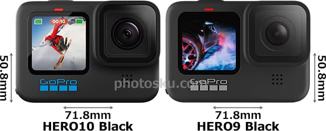 ゴープロ「HERO10 Black」と「HERO9 Black」の違い - フォトスク