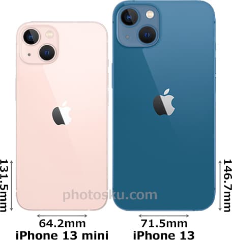 「iPhone 13 mini」と「iPhone 13」 2