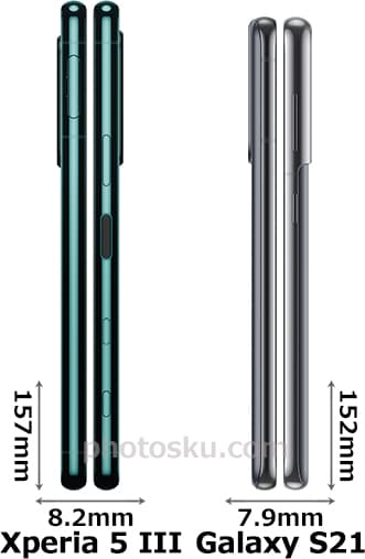 「Xperia 5 III」と「Galaxy S21」 3