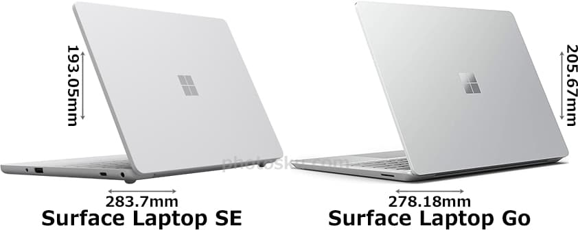 「Surface Laptop SE」と「Surface Laptop Go」 2