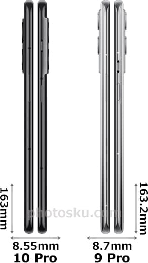 「OnePlus 10 Pro」と「OnePlus 9 Pro」 3