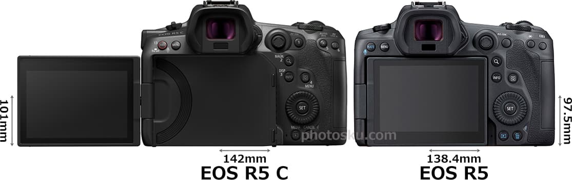 「EOS R5 C」と「EOS R5」 2