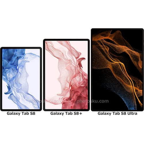 Galaxy Tab S8／S8＋／S8 Ultra」の違い - フォトスク