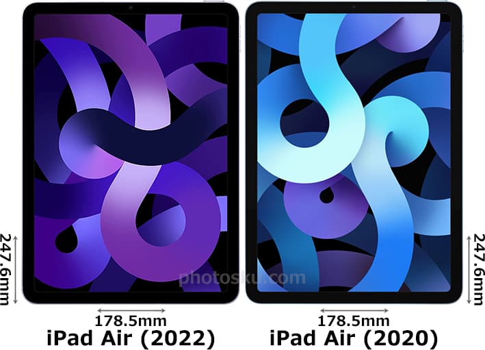 「iPad Air (第5世代)」と「iPad Air (第4世代)」 1