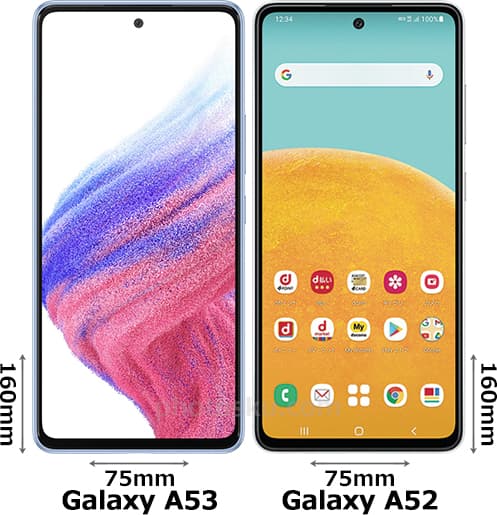 「Galaxy A53 5G」と「Galaxy A52 5G」 1