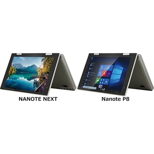 NANOTE NEXT」と「Nanote P8」の違い - フォトスク