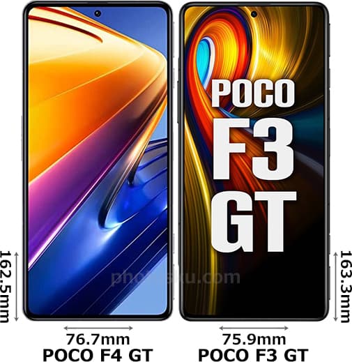 「POCO F4 GT」と「POCO F3 GT」 1