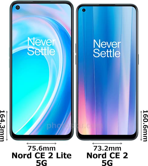 「OnePlus Nord CE 2 Lite 5G」と「OnePlus Nord CE 2 5G」 1