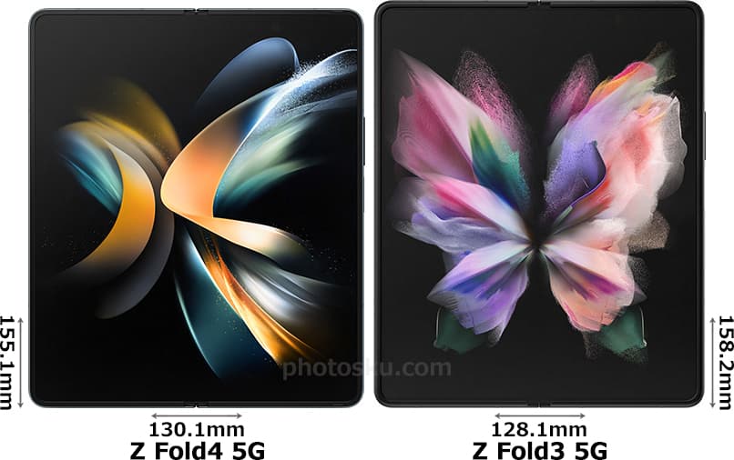 「Galaxy Z Fold4 5G」と「Galaxy Z Fold3 5G」 1