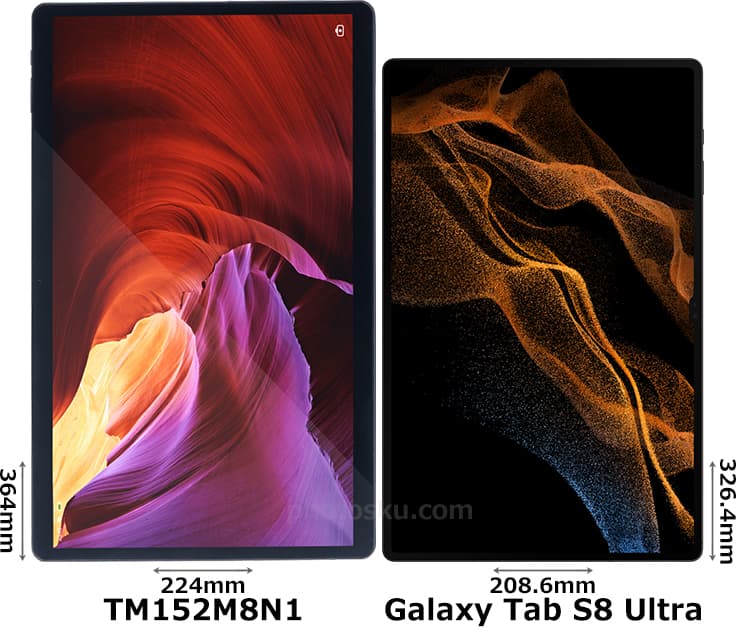 「TM152M8N1」と「Galaxy Tab S8 Ultra」 1