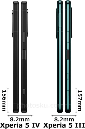 「Xperia 5 IV」と「Xperia 5 III」 3