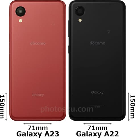 「Galaxy A23」と「Galaxy A22」 2