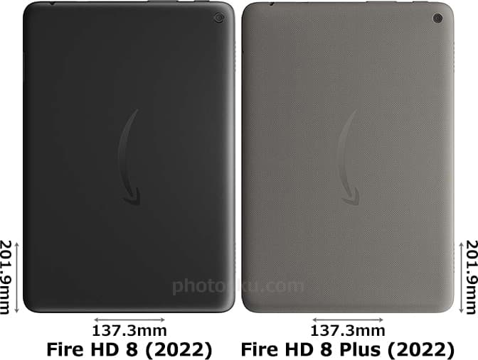 「Fire HD 8 (2022)」と「Fire HD 8 Plus (2022)」 2
