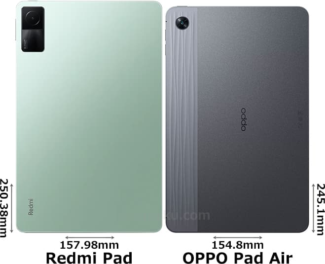 「Redmi Pad」と「OPPO Pad Air」 2
