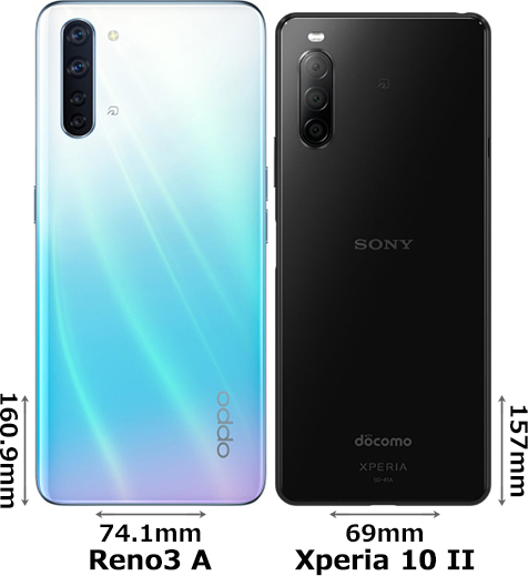 xperia 10 ii oppo reno3 a