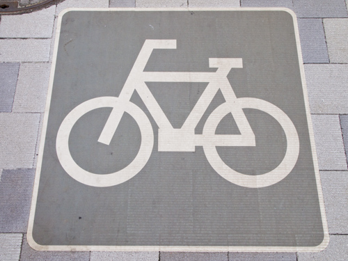 自転車マークの高画質画像