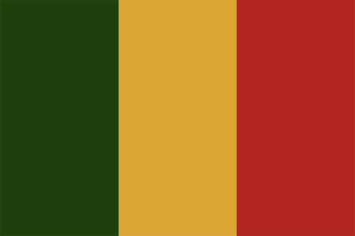 マリ共和国の国旗の高画質画像