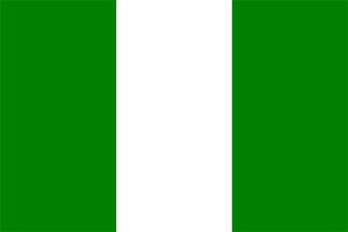 ナイジェリアの国旗の高画質画像