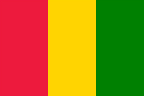 ギニアの国旗の高画質画像