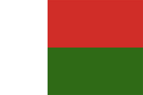 マダガスカルの国旗の高画質画像