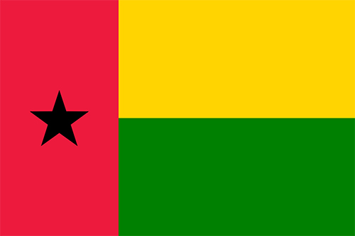 ギニアビサウの国旗の高画質画像