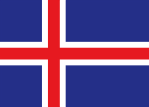 アイスランドの国旗の高画質画像
