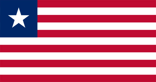 リベリアの国旗の高画質画像