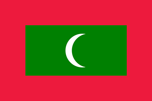 モルディブの国旗の高画質画像