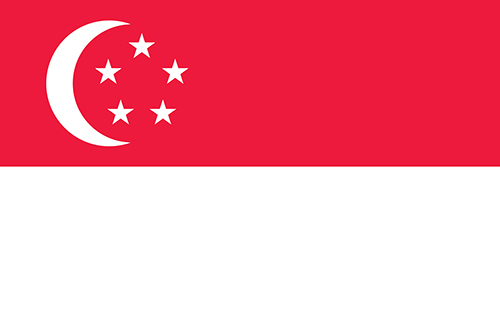シンガポールの国旗の高画質画像