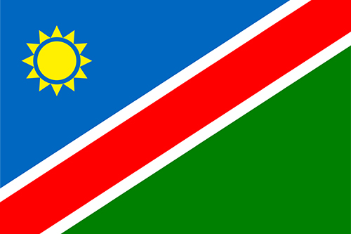 ナミビアの国旗の高画質画像