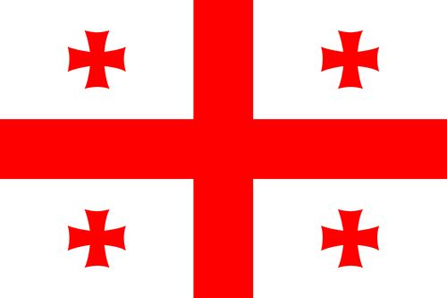 グルジアの国旗の高画質画像