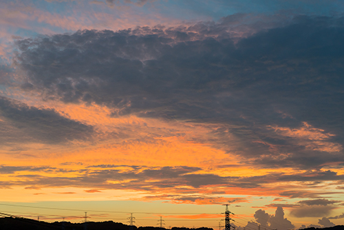 夕方の曇り空 フォトスク 無料のフリー高画質写真素材画像